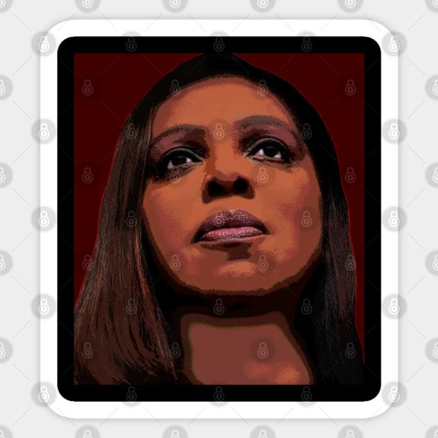 letitia james Sticker by oryan80